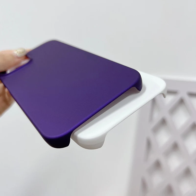 Simple Ultra-thin Matte Hard Phone Case For Apple iPhone 16 15 14 13 12 iPhone14 Pro Max Plus Anti-fingerprint Back Case Cover