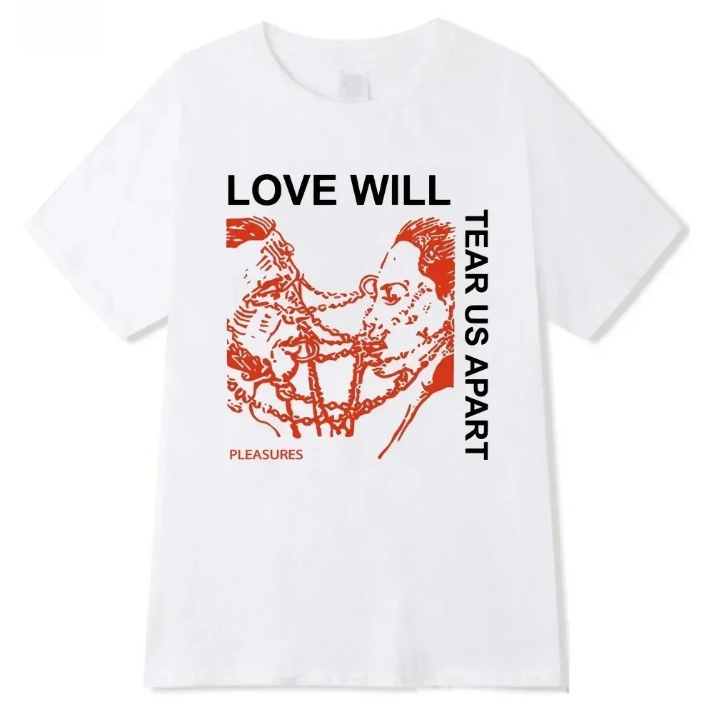 Men's T Shirt Lil Peep Peep Love Will Tear Us Apart Print Oversized T Shirt Hip Hop T-Shirts Streetwear Casual Tops Unisex