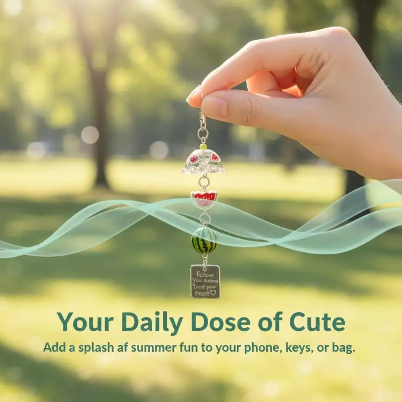 

Sakura Wind Chime Cute Fresh Transparent Mobile Phone Lanyard Kawaii Bag Keychain Versatile Home Decorations