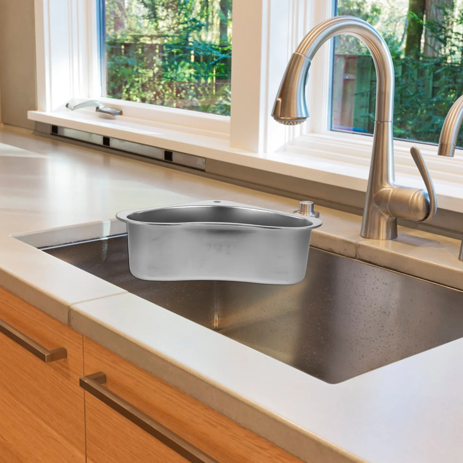 

Stainless Steel Draining Basket Kitchen Sink Filter Rust-Proof Storage Drying Rack Vegetable Washing Tool Multi-Purpose Strainer