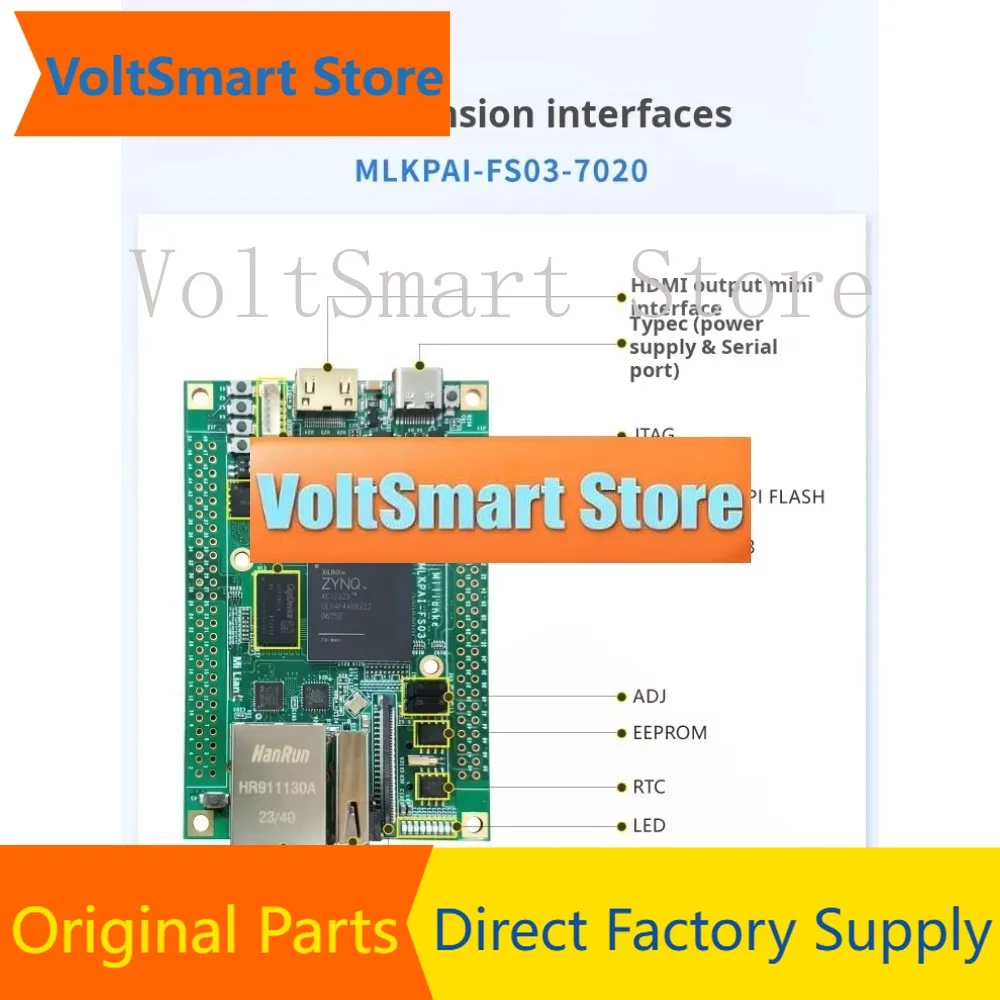 VoltSMiLinker MLKPAI-FS03-7020 Zynq-7020 Board By Xilinx With Dual-Core ARM Cortex-A9 And Rich MIPI Camera Interfaces