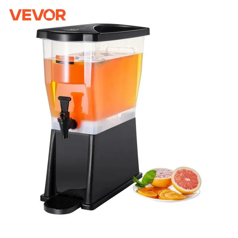 VEVOR Beverage Dispenser 3 Gallon Drink Dispenser for Parties Plastic Juice Dispenser with Stand Spigot Lid Iced Tea Dispenser