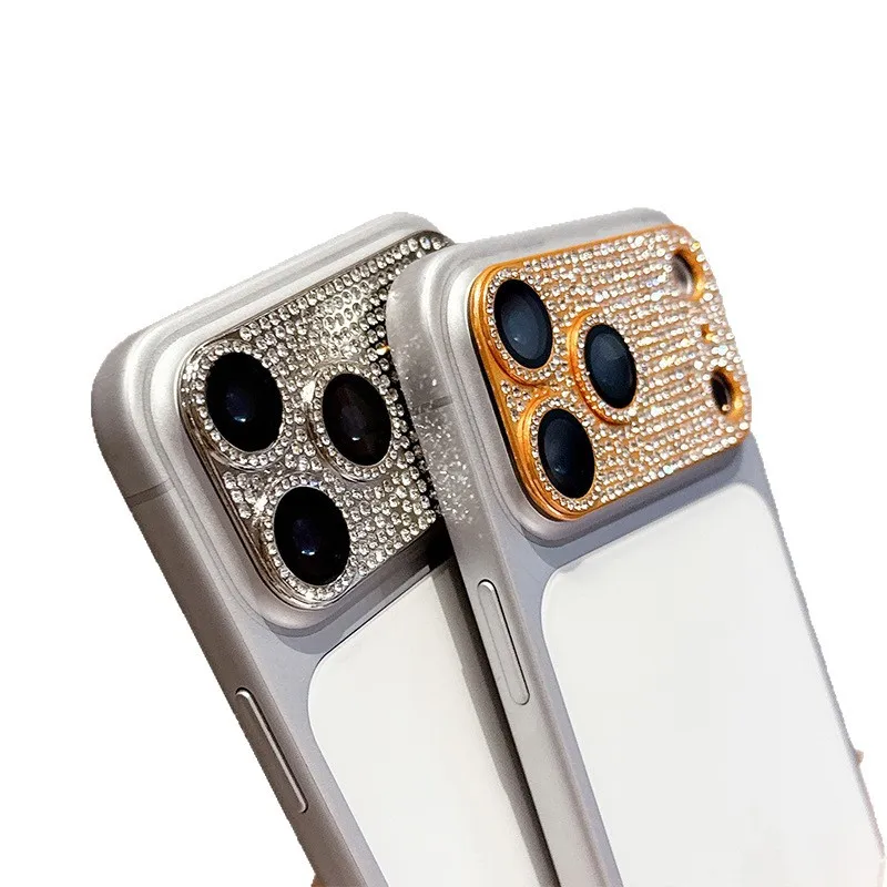 

Suitable for Apple 17 Diamond Armor Lens Film 17 pro max Phone 16 Integrated Flash Diamond Hollow Lens Ring