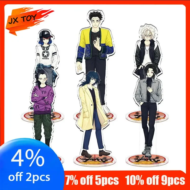 

JX TOY Demon Slayer Acrylic Doujin Artist Series Kyoumei Casual Wear Figur Giyuu Statue Bathrobe Version Inosuke Doll Collection