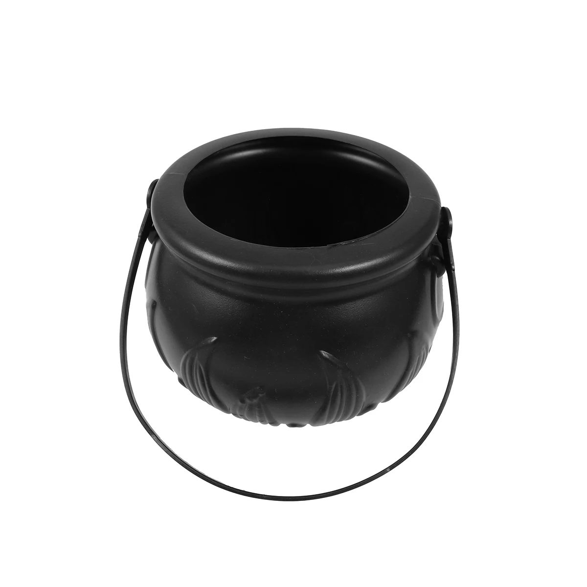 

4 Pcs Witch Bucket Candy Holder Plastic Round Basket Halloween Theme Large Capacity Snack Organizer Medicin Jar Container Party
