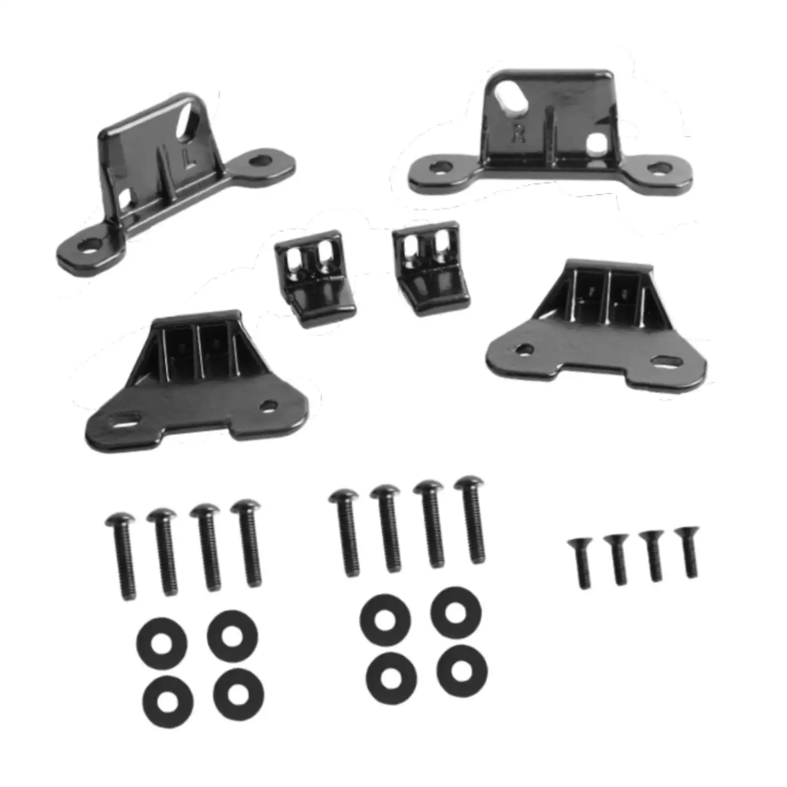 

Hard Top Mounting Bracket Kit Accessories Replacement for Jeep Wrangler 4XE 21-24 Easily Install Repair Parts Sturdy Black