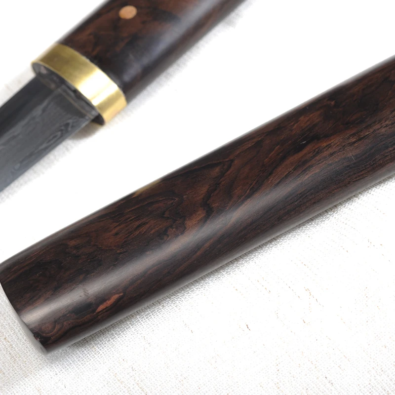 Chinese Tang Sword Folded Steel Clay Tempered Real Hamon Blade Ebony Wood Scabbard Shirasaya Katana Dragon Tanto Home Decor view 5