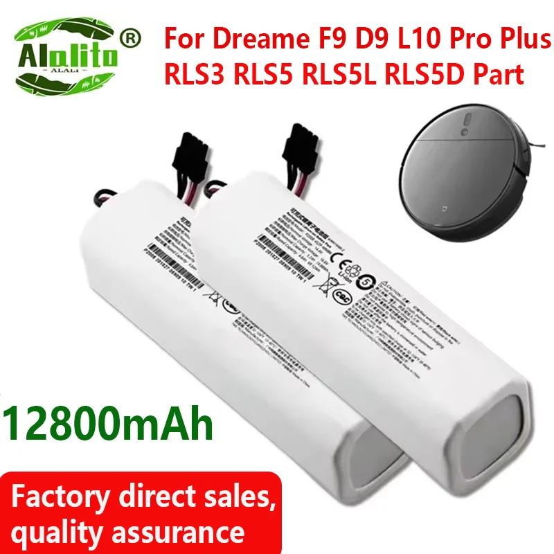 P2008-4S2P-MMBK Original Replacement Battery For Dreame F9 D9 L10 Pro Plus RLS3 RLS5 RLS5L RLS5D Accessories Parts Large capacit