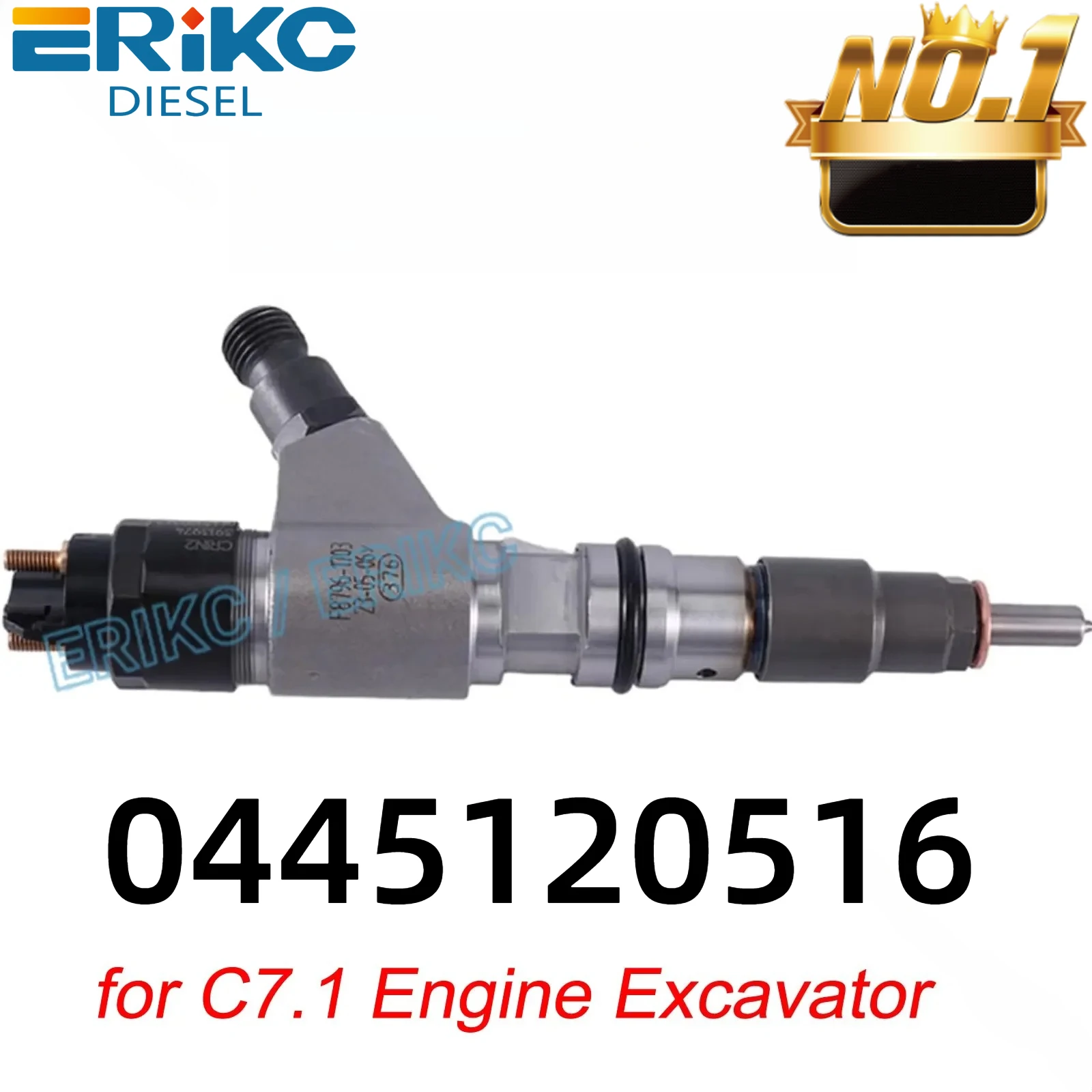 Injecteur à rampe commune 0445120516, buse de carburant 0 445 120 516, Injection 0445 120 516 pour moteur pelle C7.1