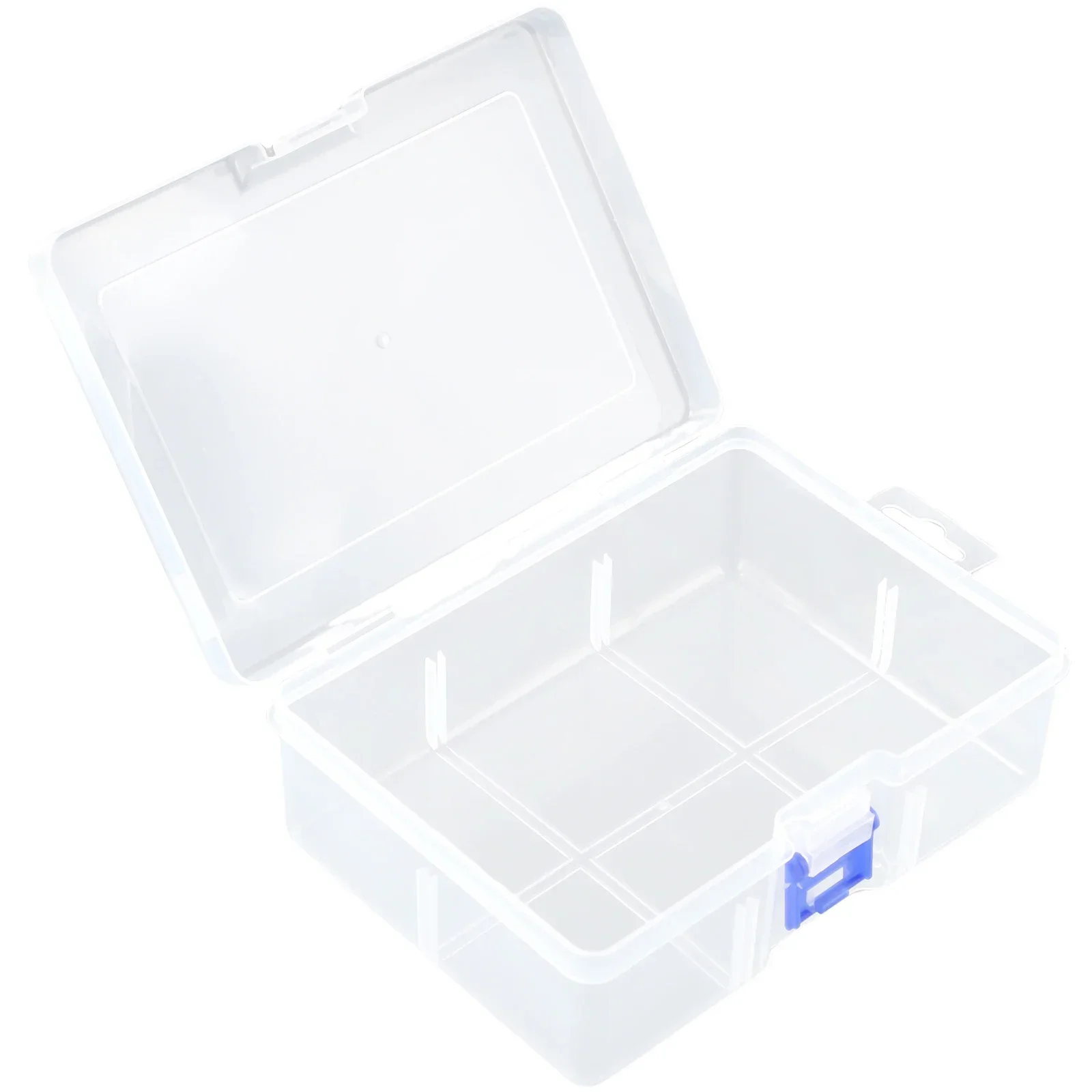 1pcs Transparent Plastic Storage Organizer Compartment Adjustable Container Box For Jewelry Button Rectangle Box Case