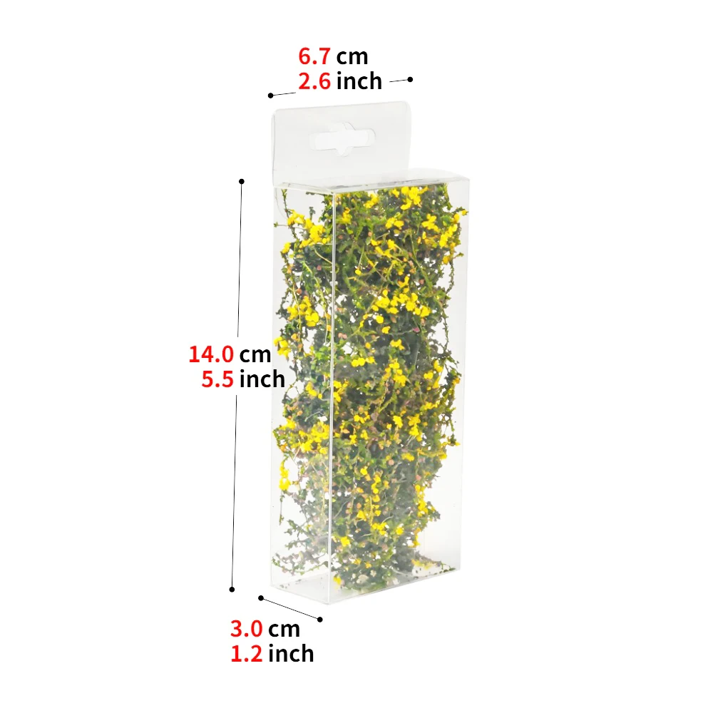 Miniature Flower Vine Shrubs, DIY Model Making Simulation Foliage for Diorama Railway Layout Micro‑Landscape Scene Decoration