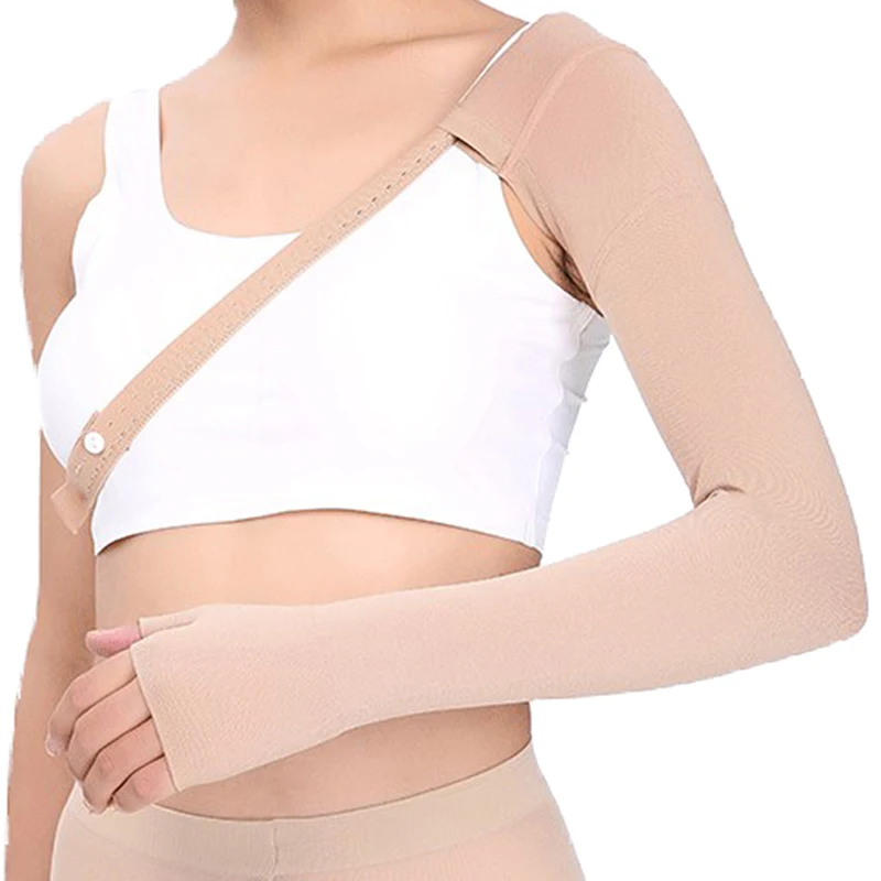 

Medical Compression Upper Arm Sleeve Post Mastectomy Breast Cancer Surgery Lymphedema Anti Swelling Support