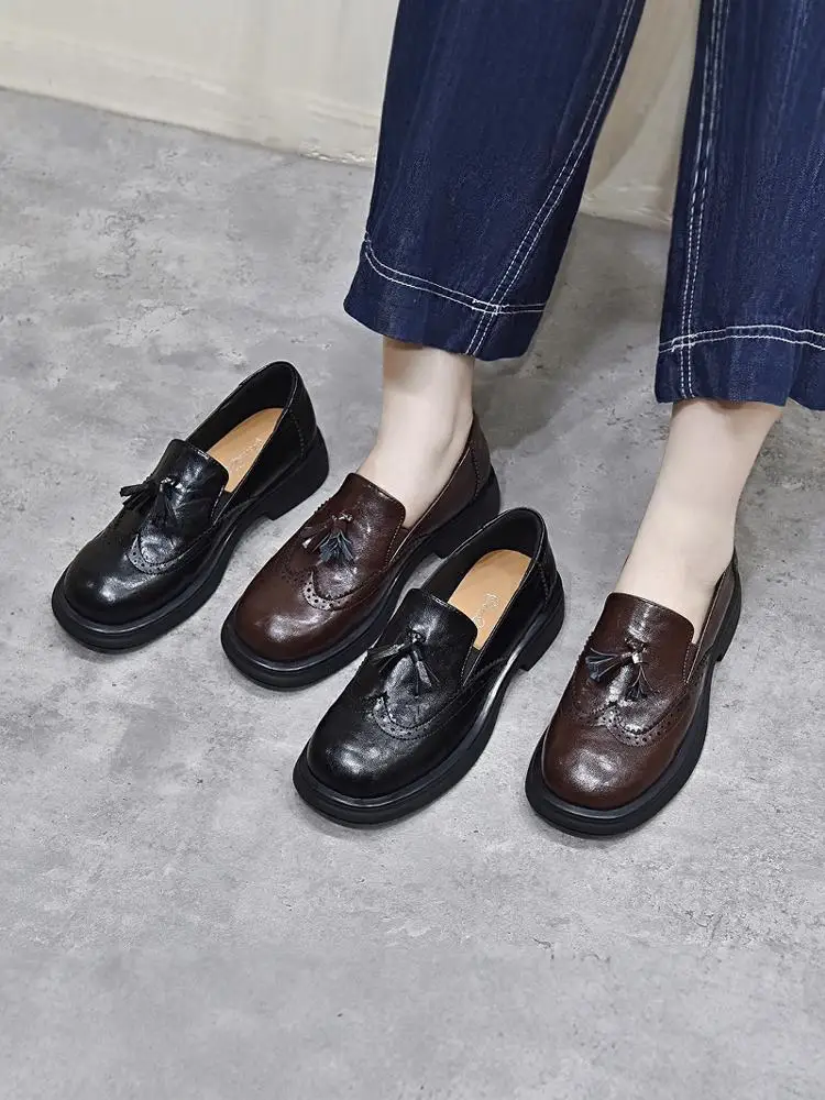 women's-thi-heel-loers-spring-2026-new-sle-casual-faion-round-toe-flat-heel-leather-slip-on-briti-sle-versatile-s