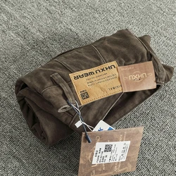 American Style Simple Solid Workwear Pants Men's Versatile Straight CHINO Casual Heavyweight 100% Cotton Loose Tapered Pants
