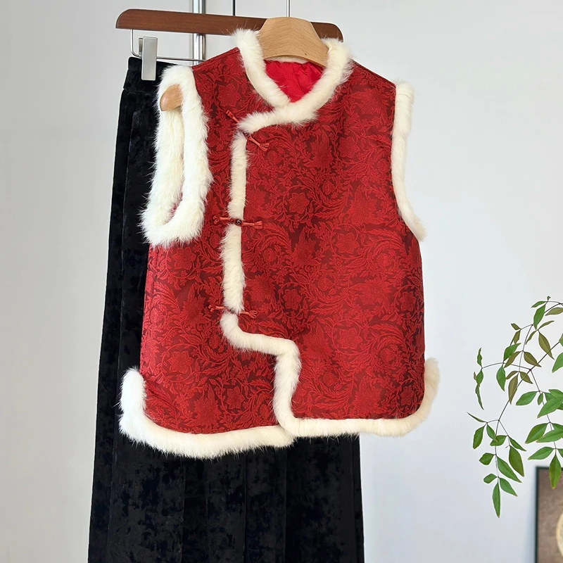 

plus Size Women's Thiened Cotton Vest Cover Belly Autumn Winter New Sle Outerwear Tank Top Commute Sle Faionable