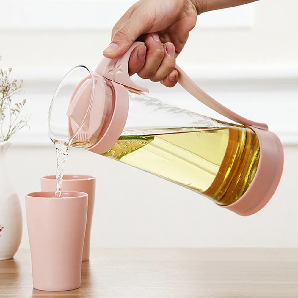 

Стеклянный кувшин для воды 1200 мл, прозрачный морозостойкий кувшин для чая, сока, кофе, сервировки напитков, удобная ручка, ручка, без капель