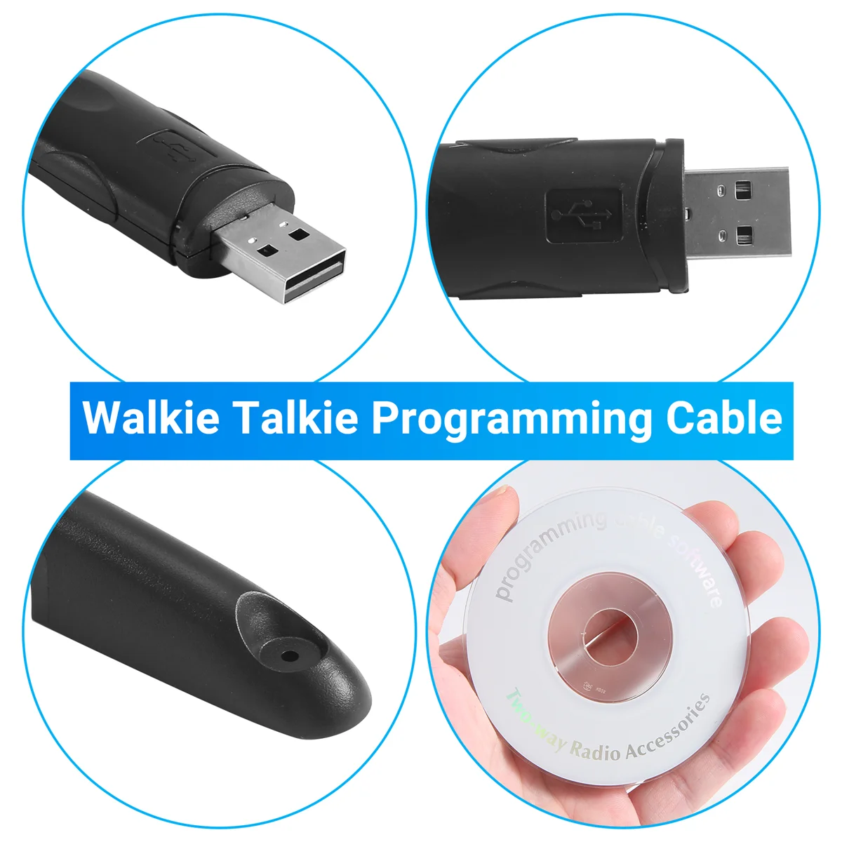 ADEGBO - Ulepszony kabel USB do programowania radiotelefonów Motorola GP1280 PR860