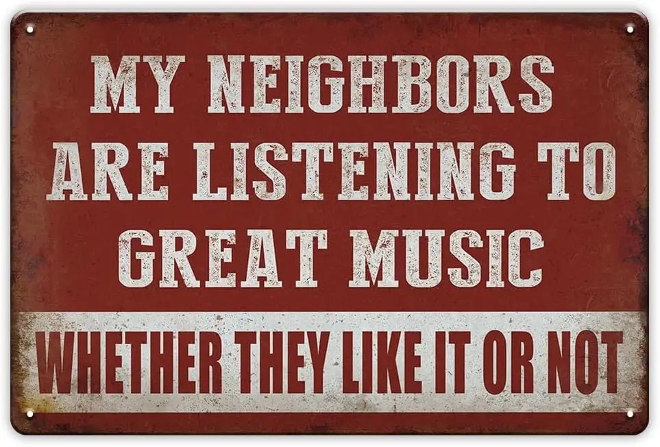 YOYI ART Vintage Tin Signs for Man Cave Garage Decor for Men - Funny Sarcasm Music Metal Signs for Home Bar, Basement, Bedroom,-