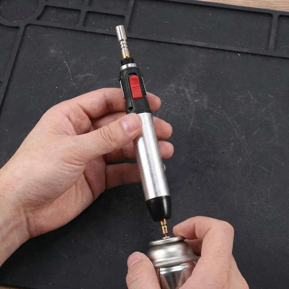 

Газовый паяльник с внутренним нагревом, с независимым выключателем, портативный, 4-в-1, паяльная ручка