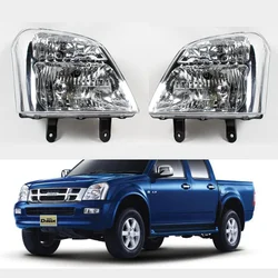 Pair Left&Right Front Head Lamp Light Fits For Isuzu D-Max Dmax Spark Cab V-Cross 2003