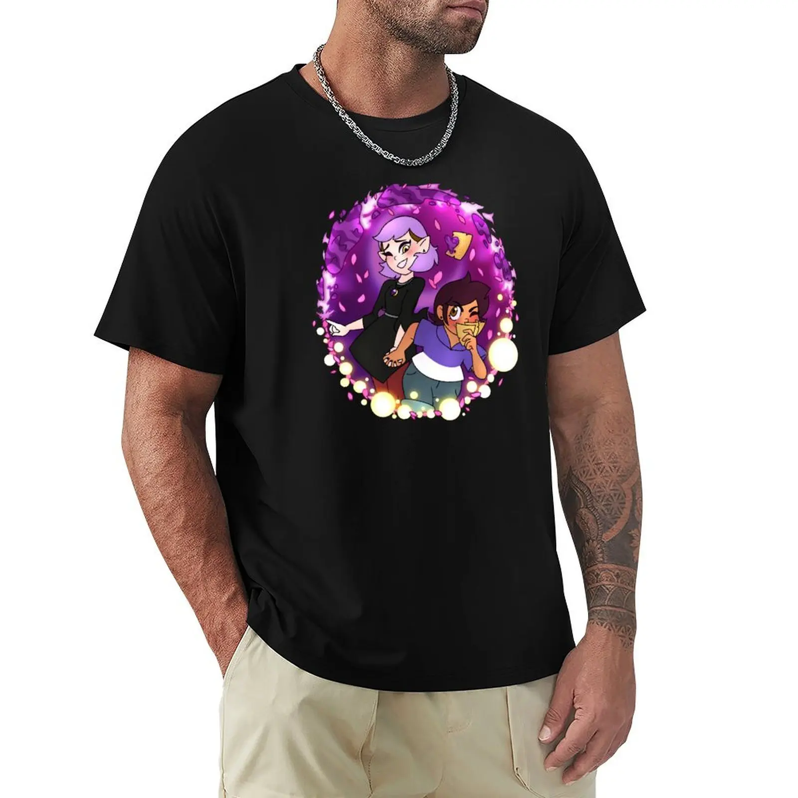 

Luz and Amity from TOH T-Shirt animal prinfor boys anime clothes mens t shirts top quality