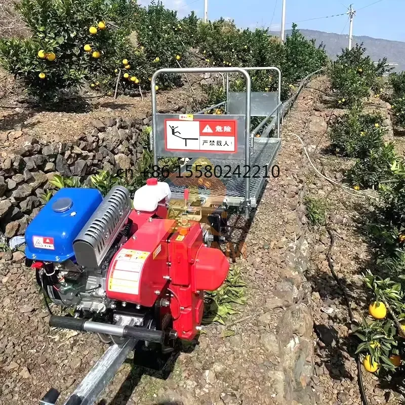 2026 hot Multi purpose Hill Monorail Rail Transporter for Mountain Orchard Monorail Transporter for Sale