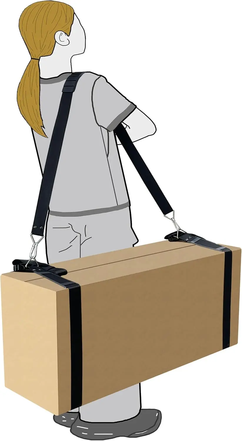 

Прочные ремни для перемещения и фиксации мебели, бытовой техники - для использования одним человеком