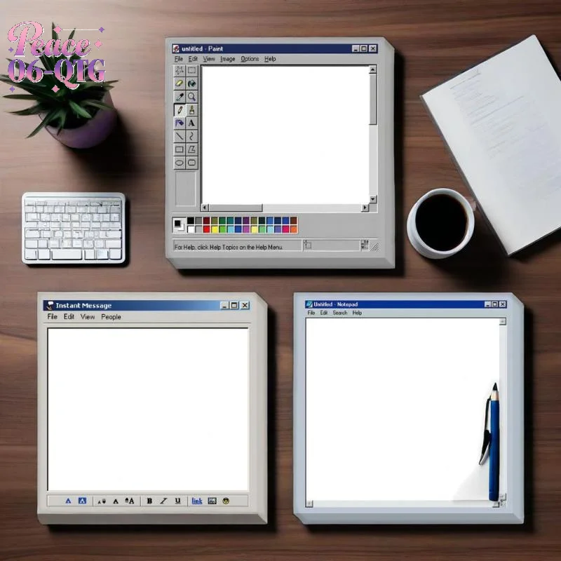 3 Pads Sticky Notes Computer Set Self-Adhesive Memo Pads - Removable Repositionable Note Pads For Office Home Study, Easy