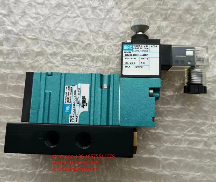 FOR MAC 413A-CAA-DM-DDDJ-4KD Solenoid Valve Stock With Base Busbar New Original 1 PIECE