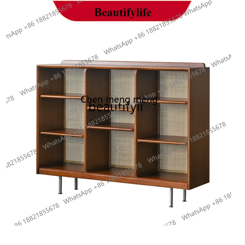 

G153 T Nordic Shelf Floor-to-ceiling Bookcase Bookshelf Bedroom Display Shelf All Solid Wood