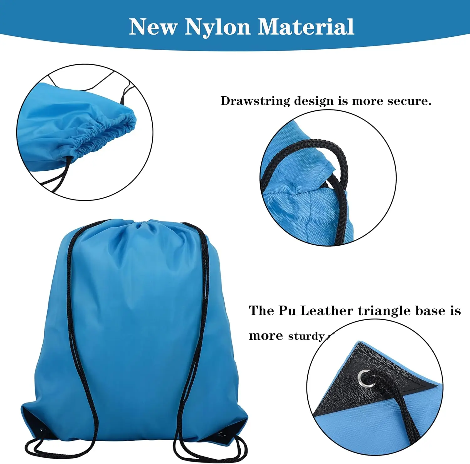 

10 Pcs Reflective Drawstring Backpack Bags Cinch Sack for School Yoga Sport Gym Travel Bulk String Backpack