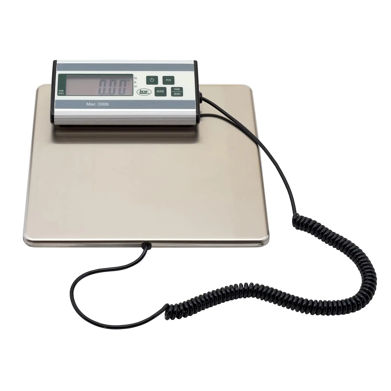 

330 lb Stainless Steel Digital Scale with Large Platform, Easy Read Display & Tare Function