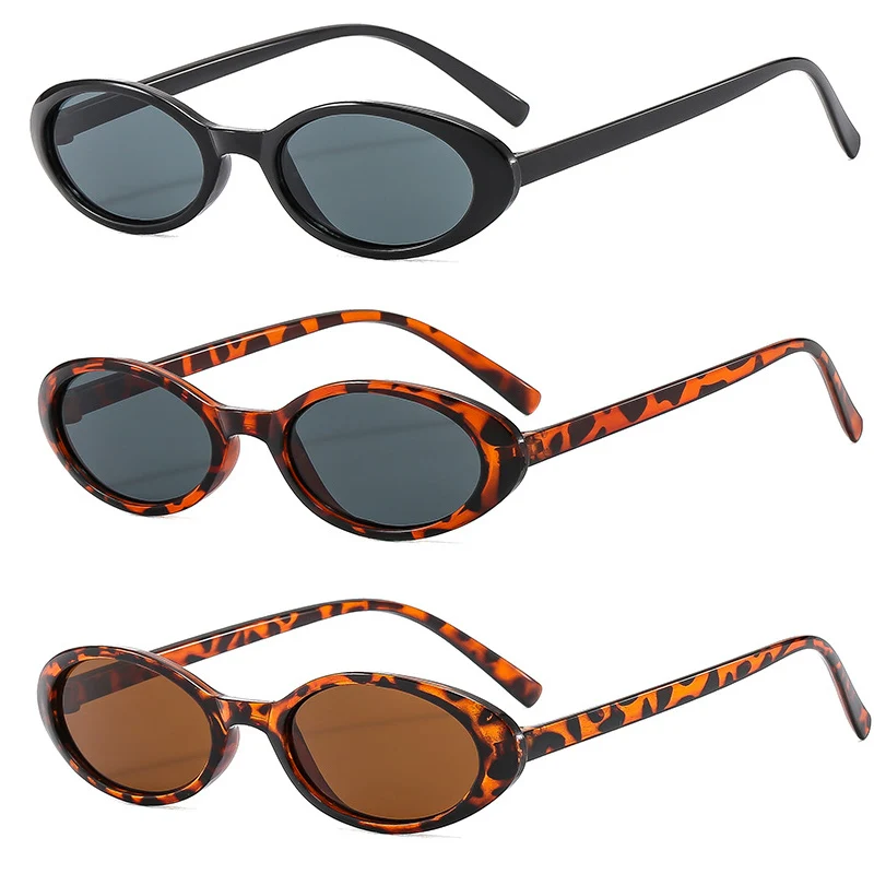 

1/2pcs Fashion Cat Eye Sunglasses for Women Small Frame Jelly Color Shades UV400 Retro Trending Oval Sun Glasses Female Eyewear