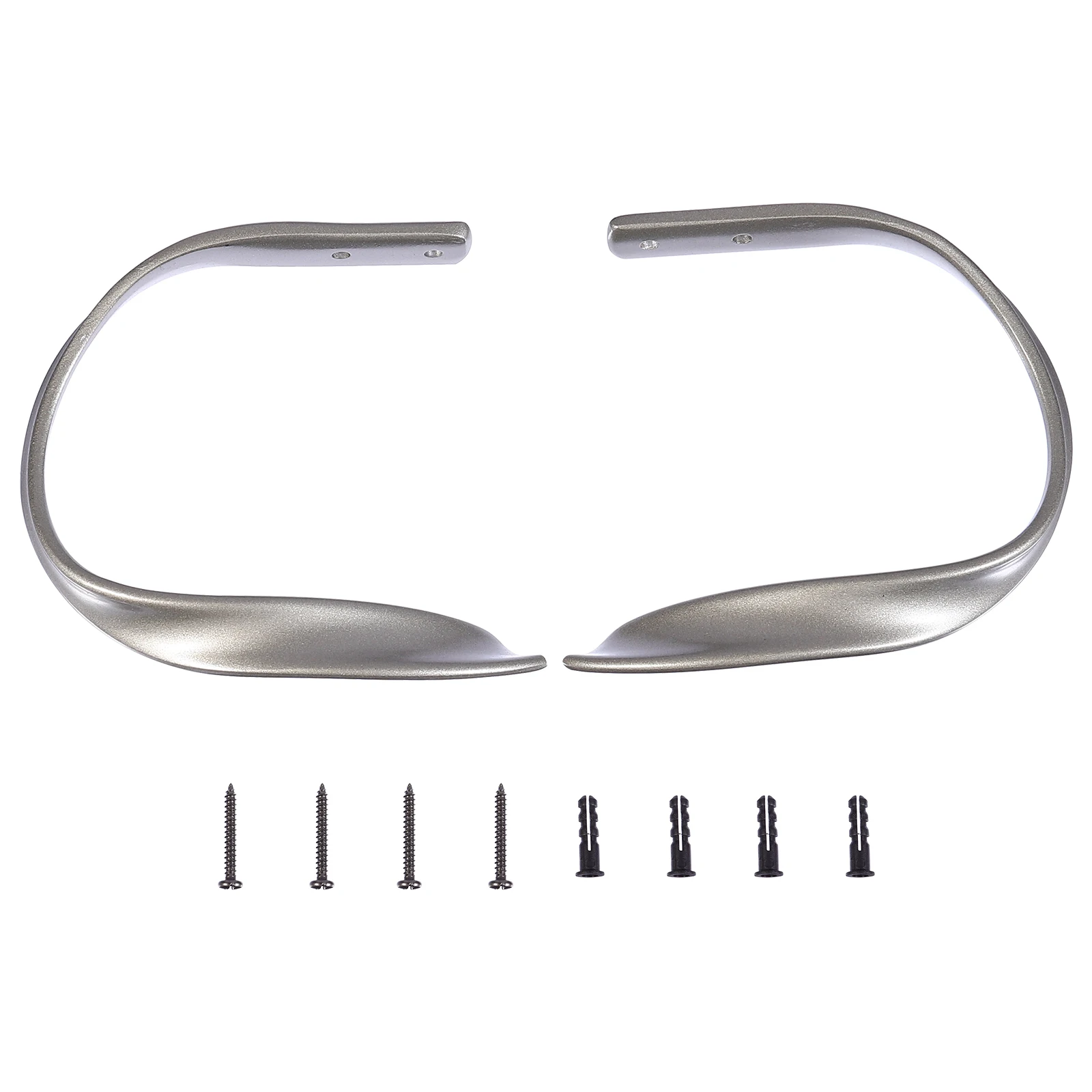 

2Pcs Curtain Hooks Aluminum Alloy Practical Hanging Hooks for Bedroom Living Room Hotel Study Useful Curtain Accessories