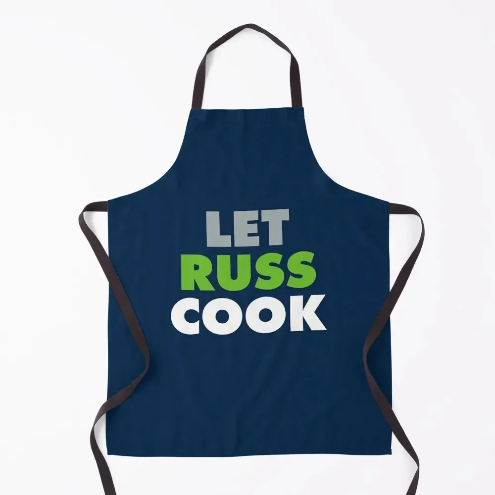 

Let Russ Cook Apron Cleaning Products For Home for women with pocket Kitchen Items For Home Goods Home And Kitchen Apron