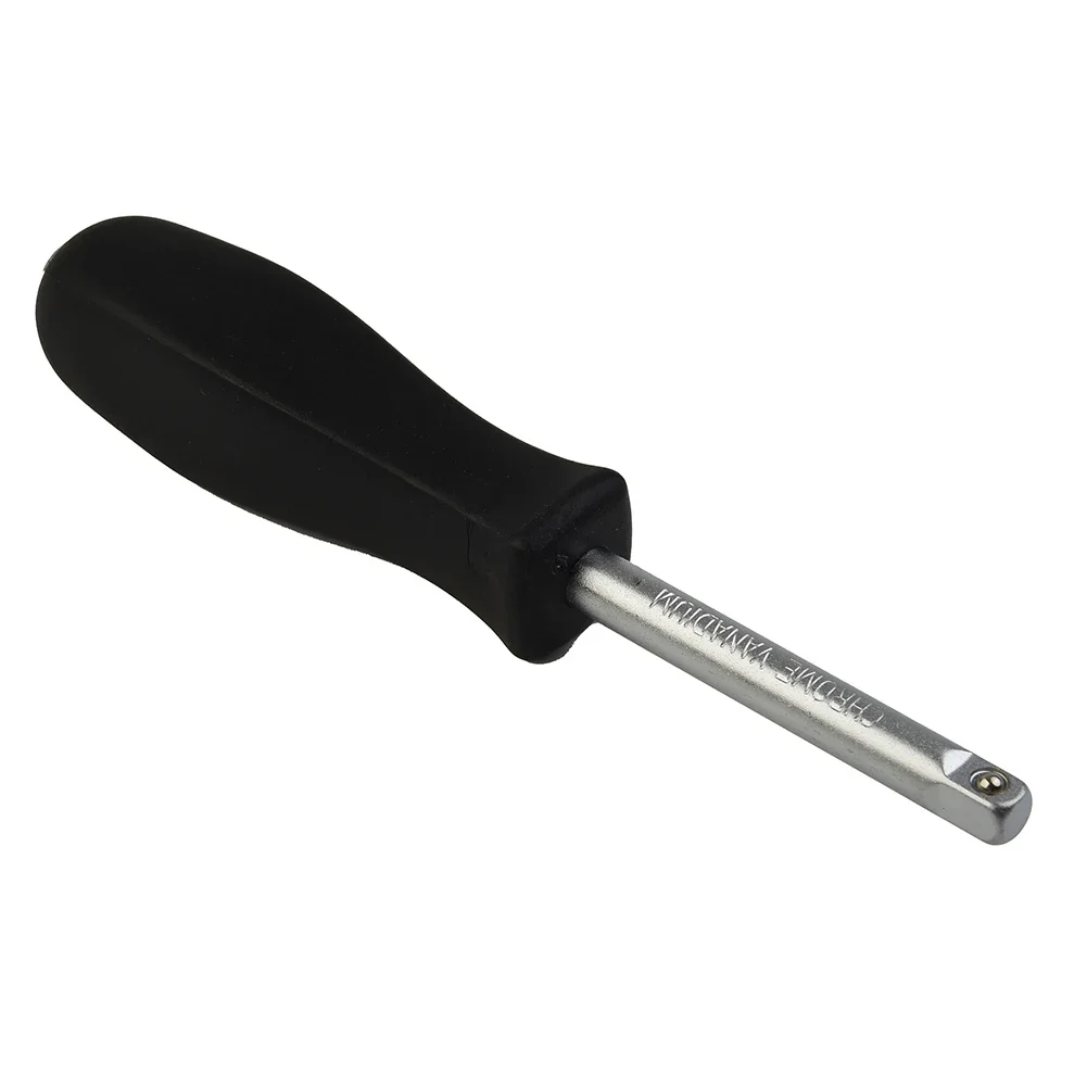 1pcs 150mm Spinner Handle 1/4'' Dual-purpose 6.3mm Bottom Hole Connection Handle Square Rod Spinner For Ratchet Wrenches