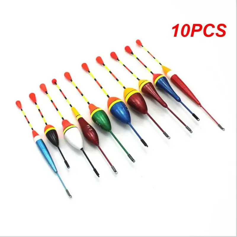 10PCS Fishing Floats Set Buoy Bobber Fishing Light Stick Floats Fluctuate Mix Size Color Float Buoy For Fishing Accessories