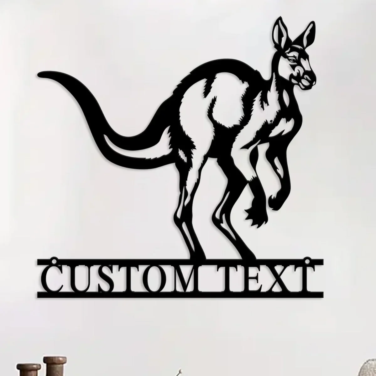 Custom Kangaroo Metal Wall Sign,  Kangaroo Decor, Kangaroo Wall Hangings