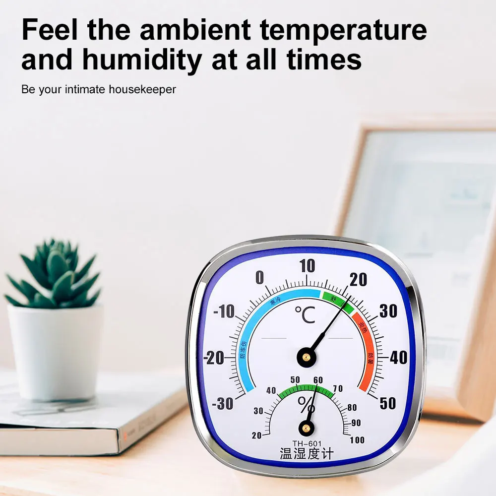 Digital Temperature Humidity Gauge Meter Indoor Outdoor Wall Mounted Electronic Thermometer Hygrometer Home Office Measure Tools