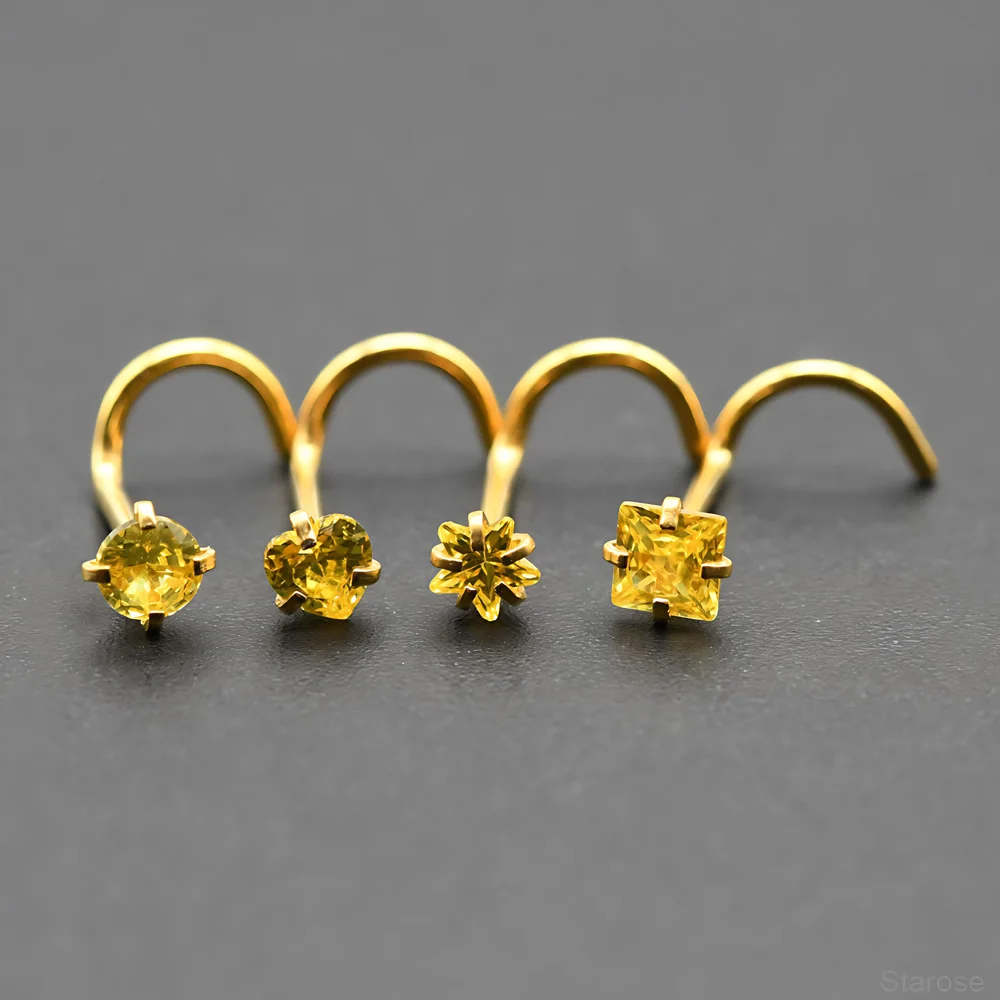 4 Stück-Packung 3 mm Kristall Zirkon Nasenstecker Labret Piercing Edelstahl Helix Monroe Piercing Conch Lip Schmuck 20G Twisted Pin – Detail 15