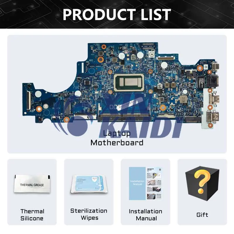 Computer Mainboard For DEL Latitude 13 3300 17910-1 CN 0RV5W4 Laptop Motherboard With i3-7020U CPU Systemboard