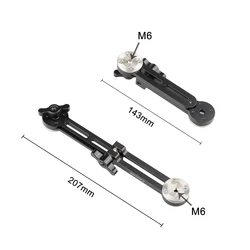 HDRIG Adjustable Extension Arm With M6 ARRI standard Rosette Mount for Rosette Handles / Cages / Shoulder Rig Kit