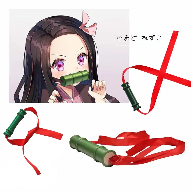 Demon Slayer Nezuko косплей бамбуковый реквизит аниме персонаж девушка Рождественский костюм мяч косплей тема украшения реквизит подарок на день рождения Demon Slayer Nezuko косплей бамбуковый реквизит аниме персонаж девушка Рождественский костюм мяч косплей тема украшения реквизит подарок на день рождения