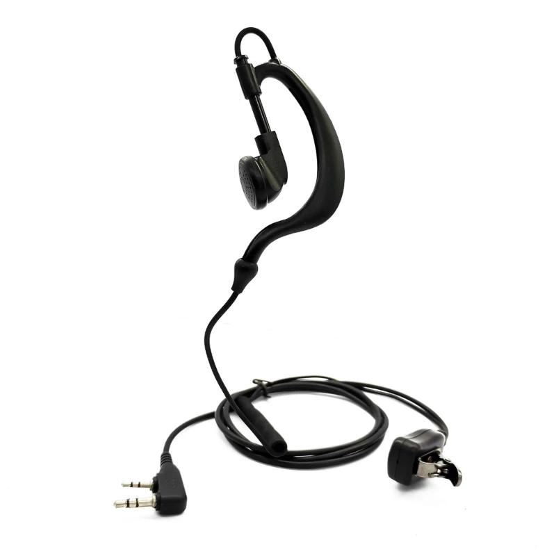 Walkie Talkie Headset untuk UV-5R UV5R UV-5RE 2 Way Radio Aksesori Earpiece dengan PTT Mic K-Type Plug Intercom Earphone