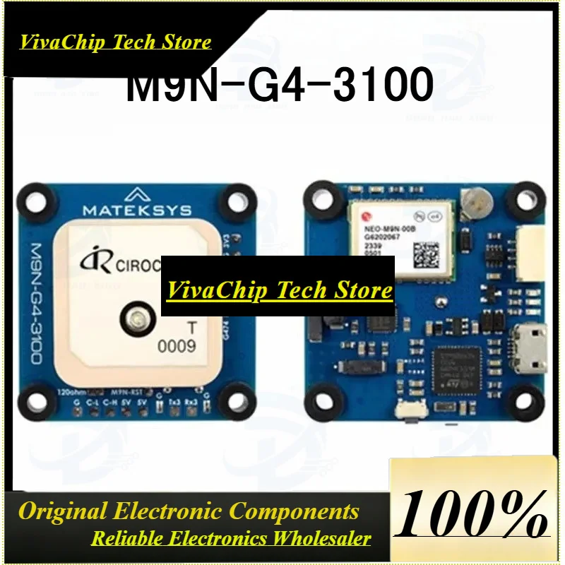 VIVaS1pcs/lot M9N-G4-3100 MATEKS Mateksys AP_Periph M9N GNSS GPS Module Supports CAN DroneCAN UART/MSP