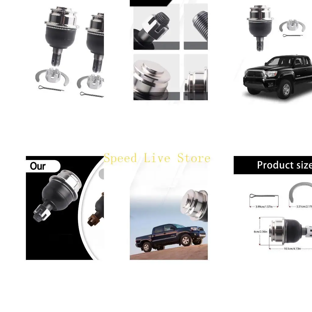 

547C Direct Fit Front Lower Suspension Ball Joints Set Works On 2005 2023 Pickup