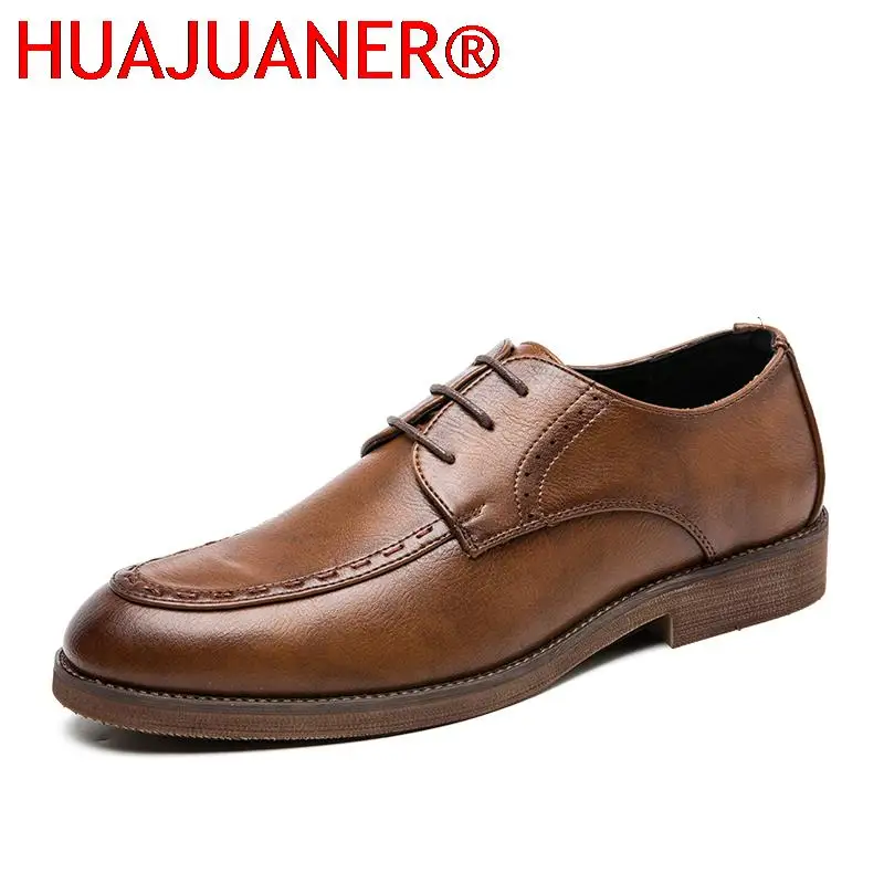 

Mens Formal Shoes Men Dress Leather Shoes Fashion Men Flats Casual Retro Oxford Male Footwear Designers Gentleman Zapatos Hombre