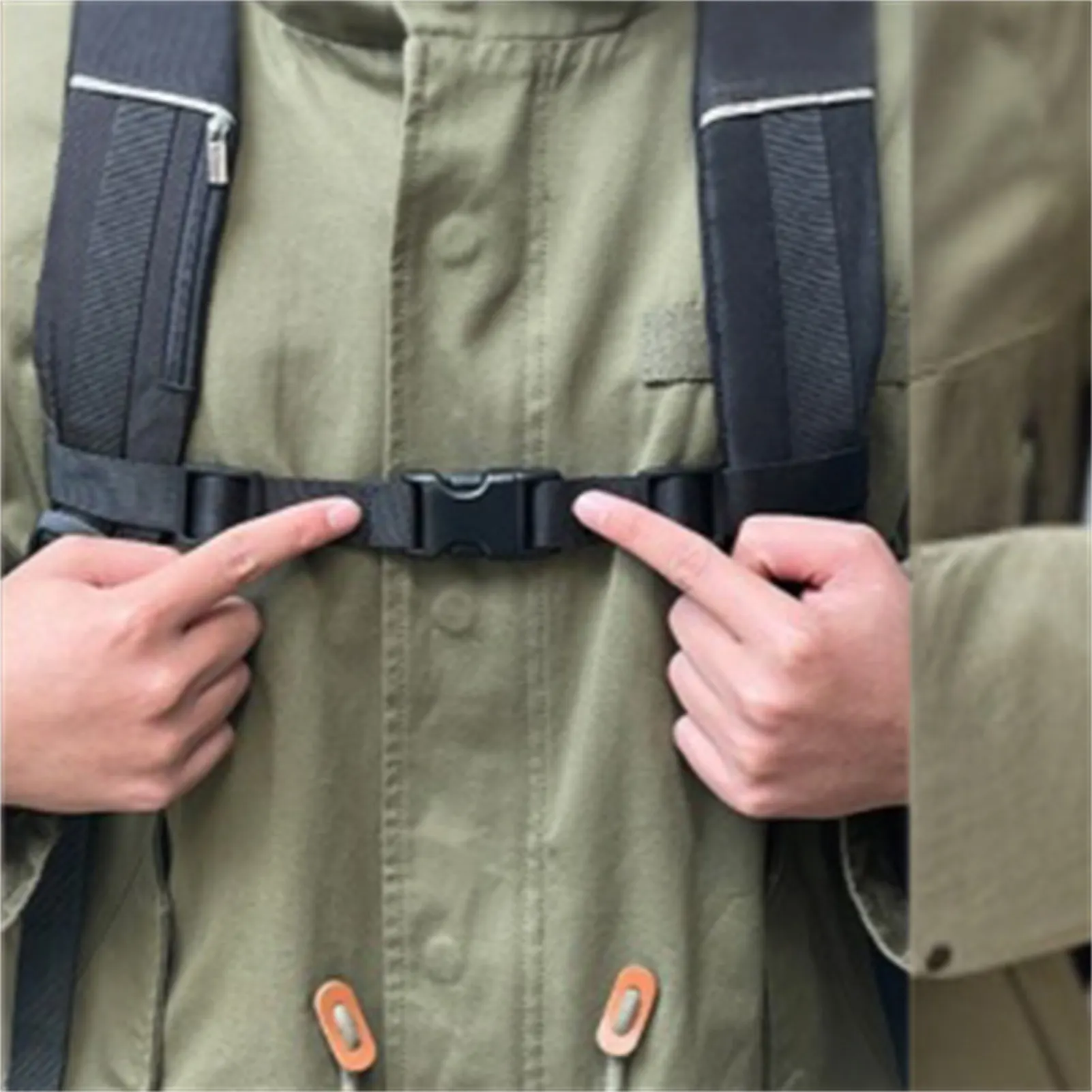 Anti Slip Chest Strap For Backpacks Durable Material Adjustable Length Compatible With School Hiking Travel Bags