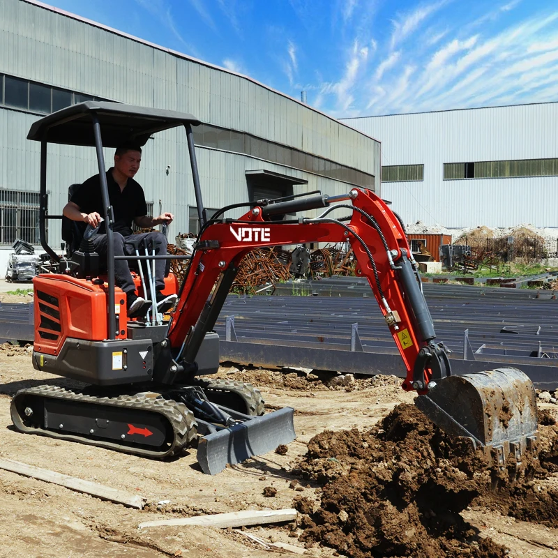 Mini pelle 2 tonnes nouvelle pelle sur chenilles avec accessoire Mini pelle multifonctionnelle Mini petite pelle 1 tonne 1800 kg