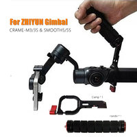 Professional Gimbal Handgrip Handle Sling Compatible with ZHIIYUN Crame-M3/3S Smooth5/5S/5S AI Serice Stabilizer, Aluminum Alloy
